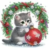 (US Local)4pack Xmas Animal-Special Shaped Diamond Painting Kit(30x30cm)