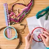 2pcs Cross Stitch Row Line Board Acrylic for Handmade Accessories (Gradient)