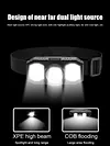 XPE COB LED Headlamp USB Rechargeable Waterproof Outdoor Fishing Headlight