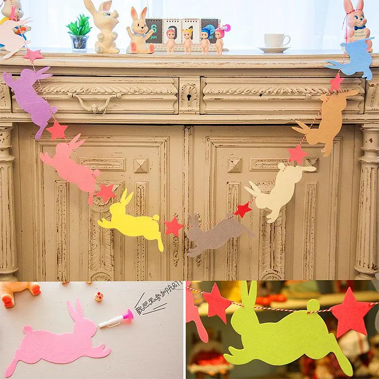 Bentoy Cute Rabbit Color Flag