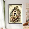 (Big Size) Bird And Birdcage - 11CT Counted Cross Stitch 40*60cm/15.75*23.62in
