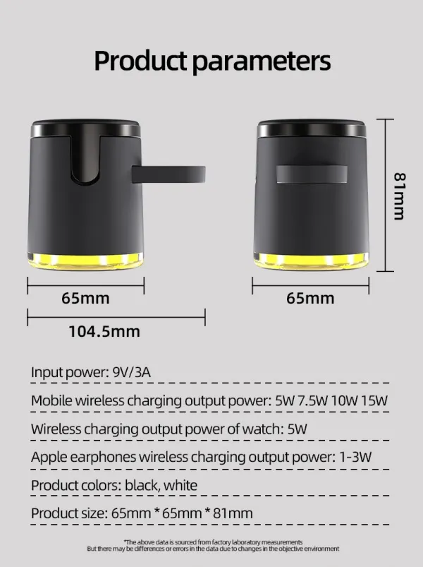 Magnetic 3-in-1 Wireless Charger