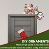 (US Local)DIY Xmas Diamond Painting Wooden Door Decoration for Feiend Gifts (Santa Claus)