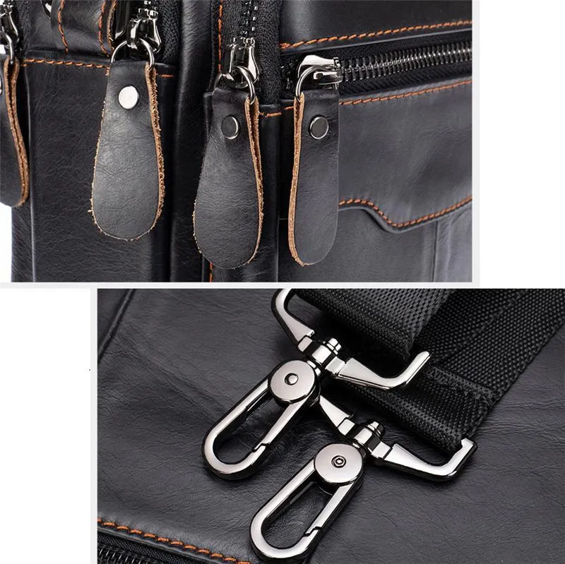 Premium Quality Top-Handled Detachable Sling Strap Multi-Pocket Crossbody Bag