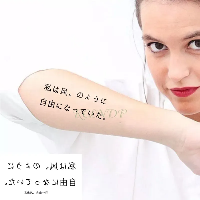 Waterproof Temporary Tattoo sticker Anime fake tatto stickers flash tatoo hand foot body art for girl men women kids
