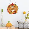 Diamond Painting Autumn Wreath Pendant for Home Window Wall