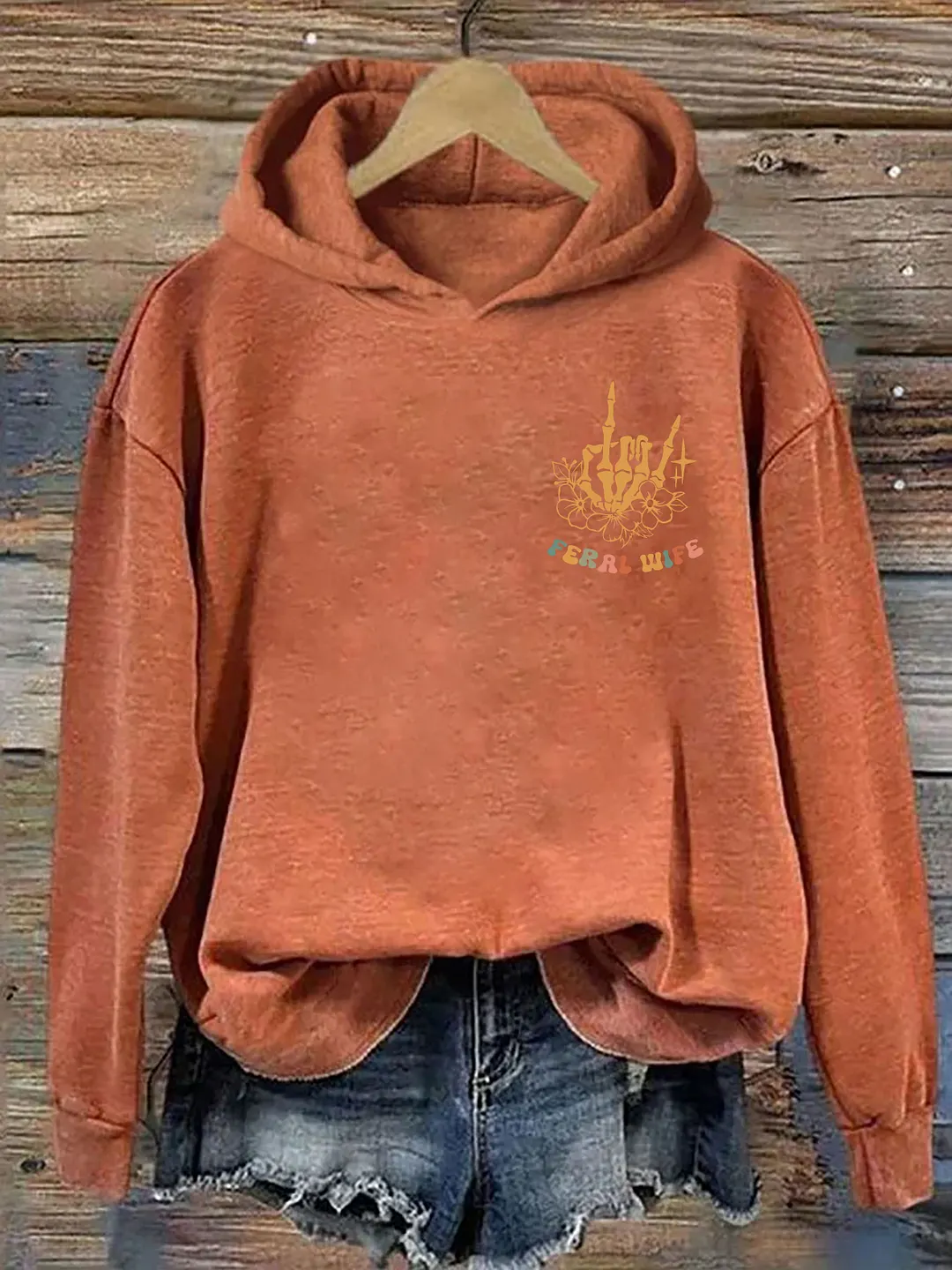 Somebody&rsquo;s Feral Wife Hoodie