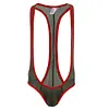 Men's Mesh Jockstrap Leotard Underwear Jumpsuits Wrestling Singlet Bodysuit