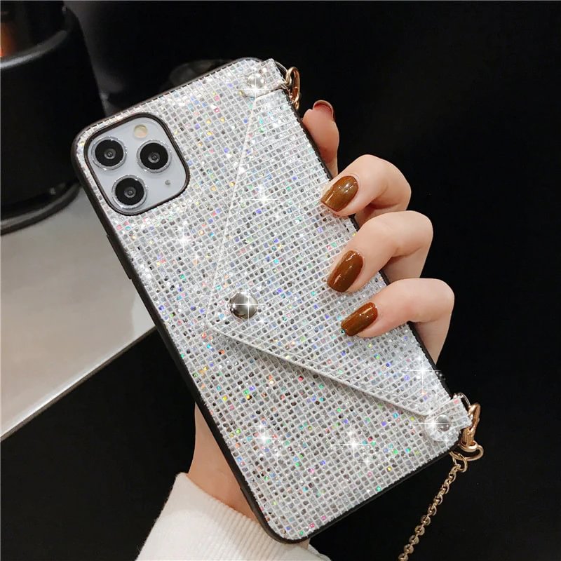 For iPhone 13/14 Luxury Flash Wallet Phone Case