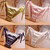 Sexy and cute lace-up hot diamond satin lace-up bow briefs