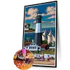 (2-Pack)Lighthouse-Full Round Diamond Painting 30*60CM
