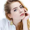 10Pairs Double Sided Dangle Drop Diamond Art Earring Kit for Women Girl (Autumn)