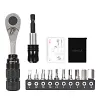 Mini portable ratchet wrench bicycle set multifunctional repair tool
