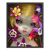 >SALE<Full Embroidery Eco-cotton Thread 11CT Printed Big-Eyed Girl Cross Stitch40x50cm
