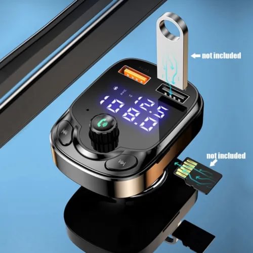 Dronehint Bluetooth 5.0 FM Transmitter 2 USB Fast Charger QC 3.0 Car Charger Parts (For: Acura) Parts