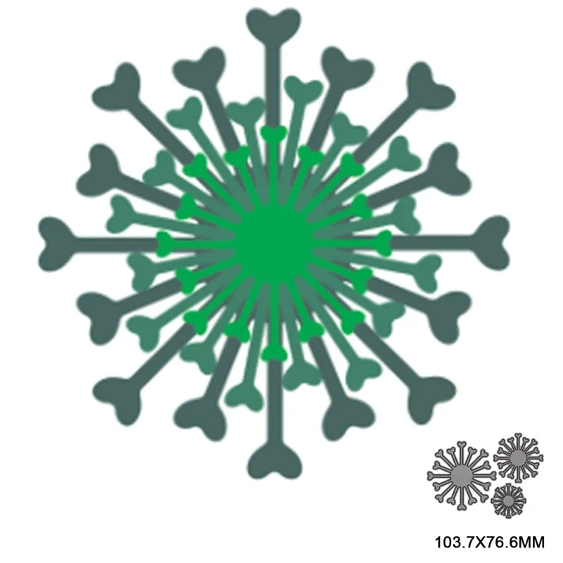 3pcs flower Metal Cutting Dies Stencils For DIY Scrapbooking Decorative Embossing Paper Cards Album Making Handcraft Die Cutting
