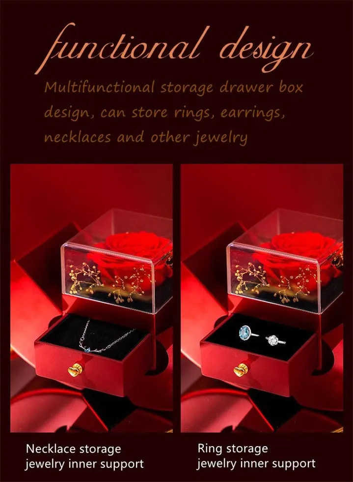 🔥Mother's Day-50% OFF🔥Lidonsale ROSE BOX(❤️Free Shipping-Included Giveaway Necklace)