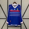 1998 Retro Long Sleeve France Home Football Shirt 1:1 Thai Quality
