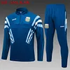 2024 Argentina Half-Pull Training Suit Cyan Football Shirt 1:1 Thai Quality