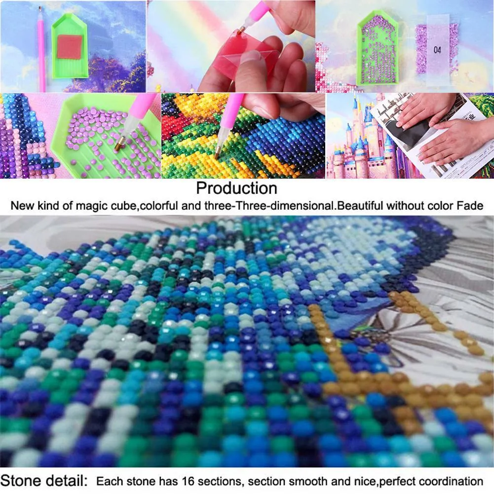 Diamond Painting - Full Round Drill - Colorful Butterfly