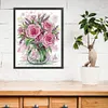 Rose And Lavender-14CT Stamped Cross Stitch 29*35cm/11.42*13.78in