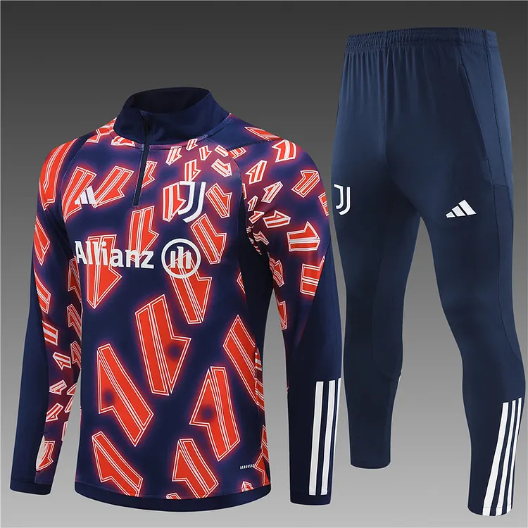 2023-24 Juventus camouflage half-zip training jersey