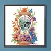 Diamond Painting-DIY Crystal Rhinestone Skull Hourglass