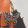 DIY Diamond Painting Keychain-Partial Crystal Rhinestones 6pcs/set Beautiful Butterfly