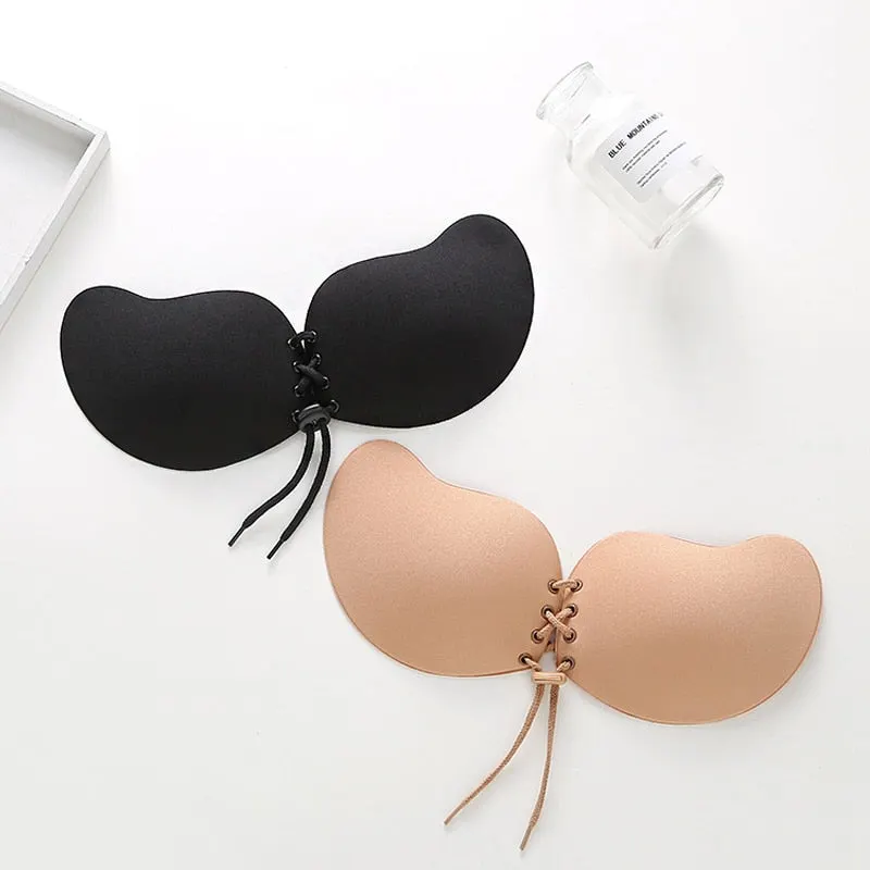 1/2 Pair Invisible Silicone Sticky Bras For Women Adhesive Strapless Push Up Bralette Seamless Backless Fly Bra Sexy Lingerie