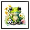 Flower Frog - 18CT Stamped Cross Stitch 25*25cm/9.84*9.84in