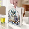 Acrylic Owl Diamond Painting Paper Towel Napkin Holder for Adults Kids Art Crafts