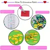 (US Local)Christmas Tree A5 Size Diamond Painting Notebook Set with 4Pcs Bookmark Gift