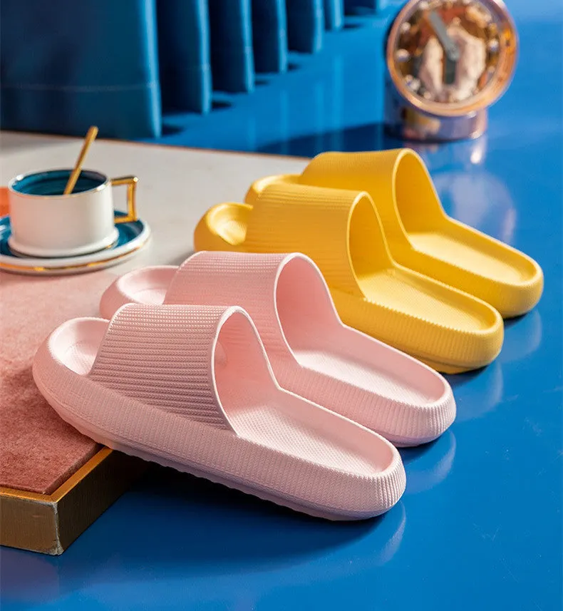 Man Women Slipper Quick-Drying Thickened Non-Slip Sandals Thick Sole House Slippers Bathroom Footwear Summer Beach Sandal