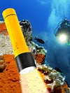 Diving Flashlight Long Distance Torch 5500mAh Battery 3 Modes for Camping Hiking