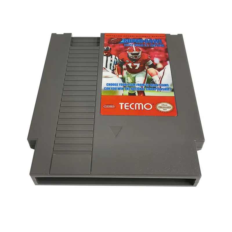 Tecmo Super Bowl 2022 NCAA For Nintendo NES - 8 Bit Game Cartridge