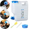 12L Camping Water Jug with Faucet Portable Water Tank for Vehicle Car Camping