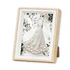 (17x22cm)Dress DIY Pearl Painting Art Kits for Adults Home Wall Decor Pearl Art Painting With Wooden Frame