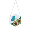 Diamond painting Pendant - Flower and Butterfly