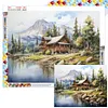Wooded Lake-Full Square Diamond Painting(50x40cm)