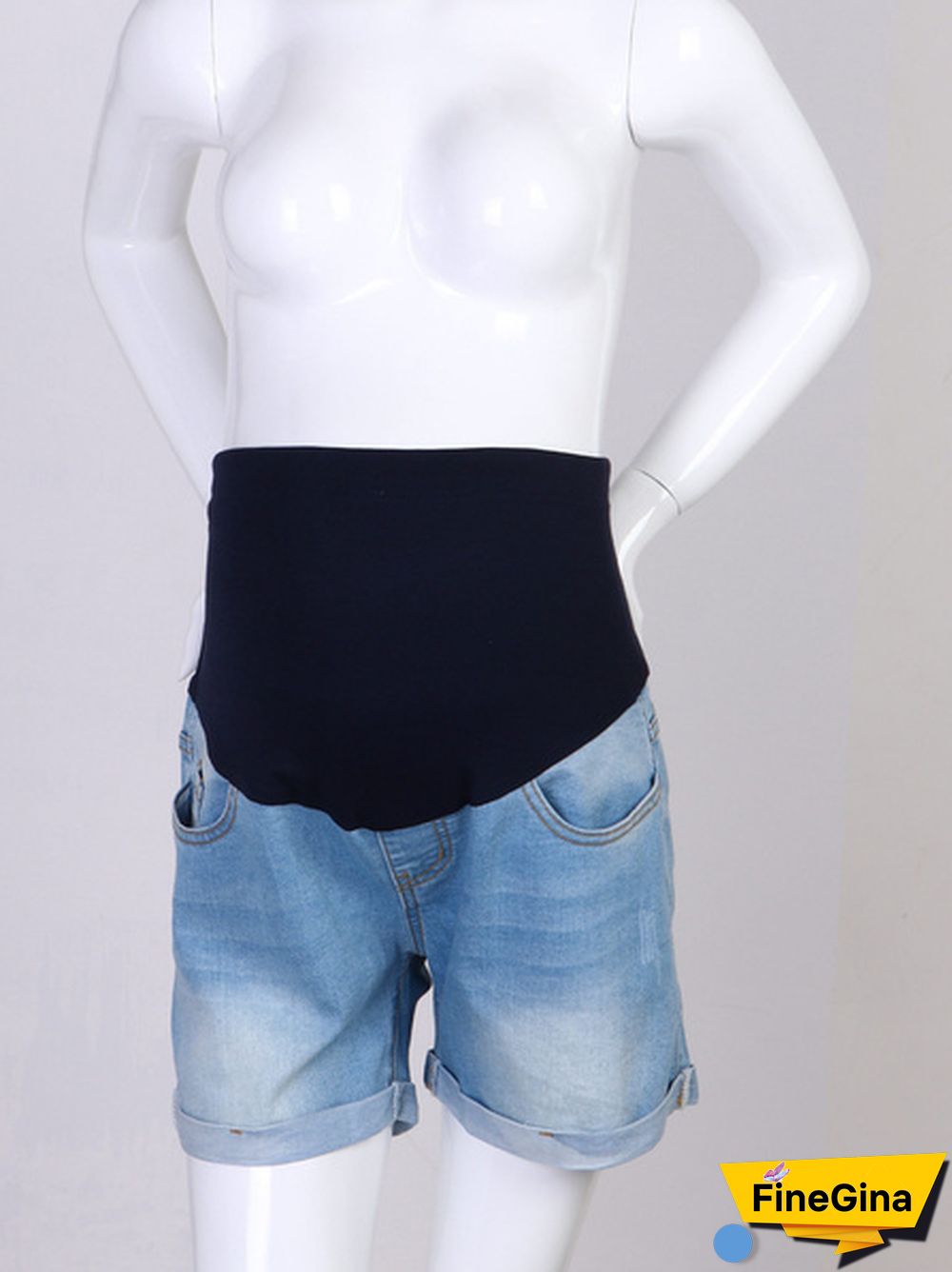 Pregnant Women Casual Shorts Summer Pregnancy Low Waist Denim Shorts