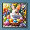 Lapin de P&acirc;ques eggs_round drill peinture diamant-30*30cm