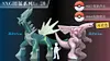 1/20 Scale World Zukan Scizor Set/ Dialga/ Palkia/ Aerodactyl/ Braviary Set/ Dusknoir Set - Pokemon Resin Statue - SXG Studios
