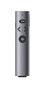 MP100 DinoFire USB Type CPresentation Clicker for PowerPoint Presentations，Volume Control Rechargeable  Wierless Presenter Remote  Slide Pointer for Keynote/PPT/Mac/PC/Laptop Office (EAN:6977916570047)