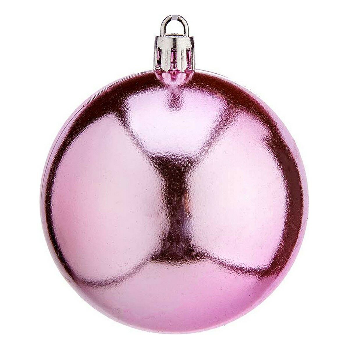 Christmas Baubles Krist+ K1912476-4 Pink Plastic &Oslash; 7 cm 12 Units