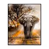 Elephant - 11CT Stamped Cross Stitch - 40*50cm - Animal