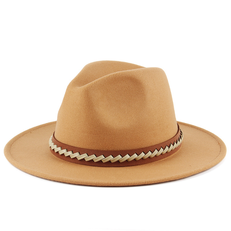 British fashion Fedora-Camel