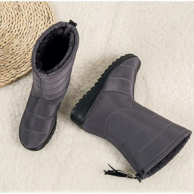 Women Warm Snow Boots Furry Plush Ladies Ankle Boots Female Short Boot Comfortable Women's Shoes Soft Casual Fashion Zipper New