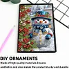 (US Local)50-Page A5 Snowman Diamond Painting Notebook for Adult Holiday Birthday Gift