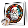 【Limited Stock Sale】Santa Claus Glass Painting-Paint by Numbers Acrylic Painting 40*40CM
