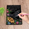 (US Local)DIY Diamond Art Diary Book Journal Notebook 60Pages A5(Dragonfly English Letter)
